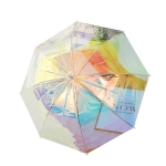 鐳射半自動透明雨傘